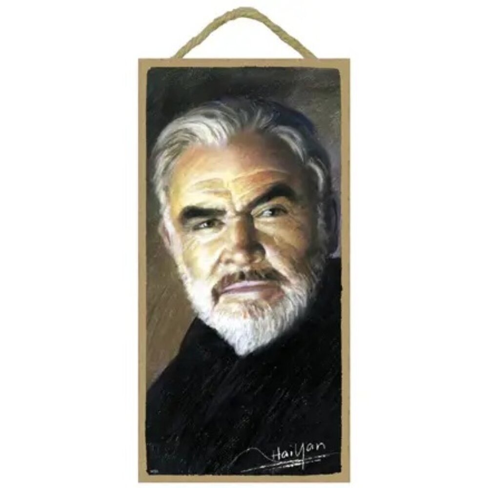 Sean Connery 5" x 10" Wood Plaque Sign Collectible Gift